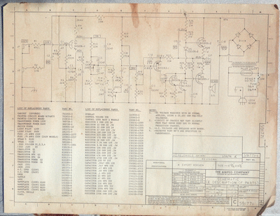 Ampeg - G 100 Schematic -1977 Vintage Solid State Thumbnail